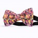 Papion personalizat, model flori, trandafiri multicolori